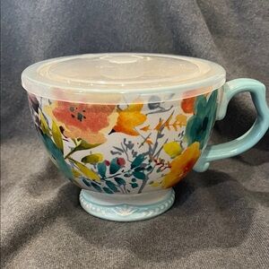 Pioneer Woman Willow XLarge Handled Soup Mug/Bowl